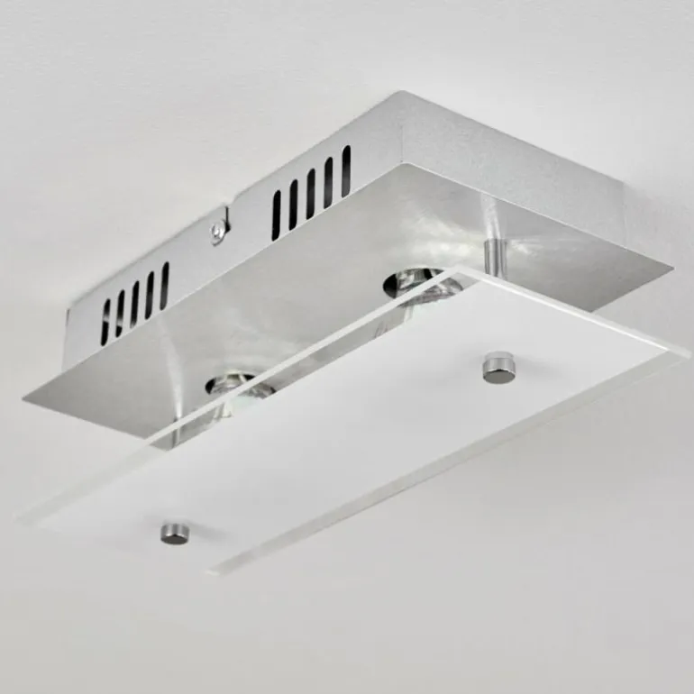 Plafonnier Liestal LED Nickel mat, 2 lumières