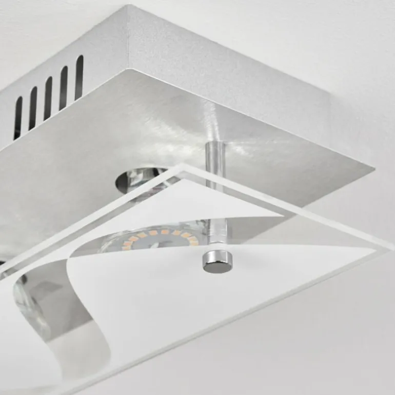Plafonnier Liestal LED Nickel mat, 2 lumières