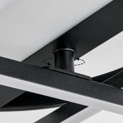 Plafonnier Lillavois LED Noir, 1 lumière, Télécommandes