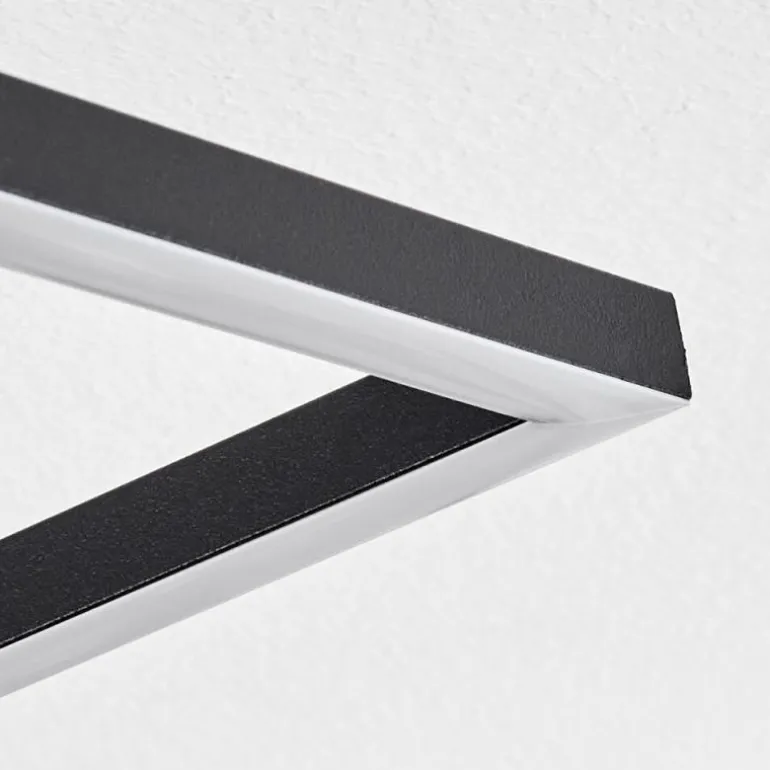 Plafonnier Lillavois LED Noir, 1 lumière, Télécommandes