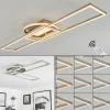 Plafonnier Lillavois LED Nickel mat, 1 lumière, Télécommandes