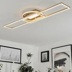 Plafonnier Lillavois LED Nickel mat, 1 lumière, Télécommandes