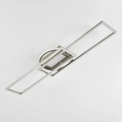 Plafonnier Lillavois LED Nickel mat, 1 lumière, Télécommandes