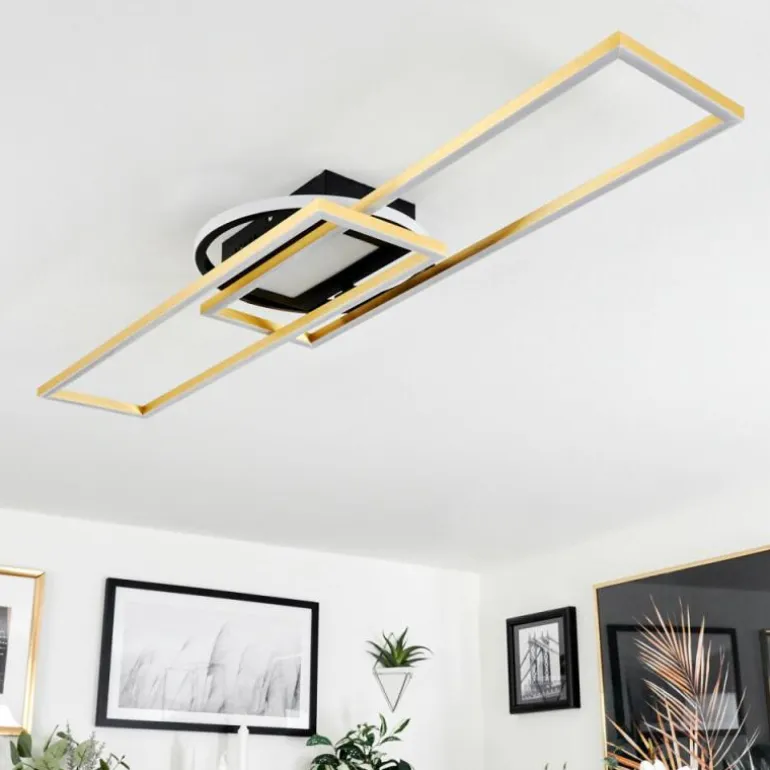 Plafonnier Lillavois LED Noir, 1 lumière, Télécommandes
