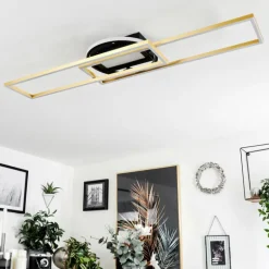 Plafonnier Lillavois LED Noir, 1 lumière, Télécommandes