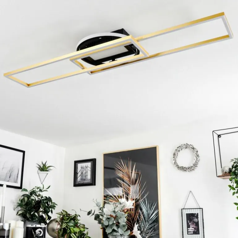 Plafonnier Lillavois LED Noir, 1 lumière, Télécommandes