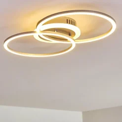 Plafonnier Lithgow LED Argenté, 1 lumière