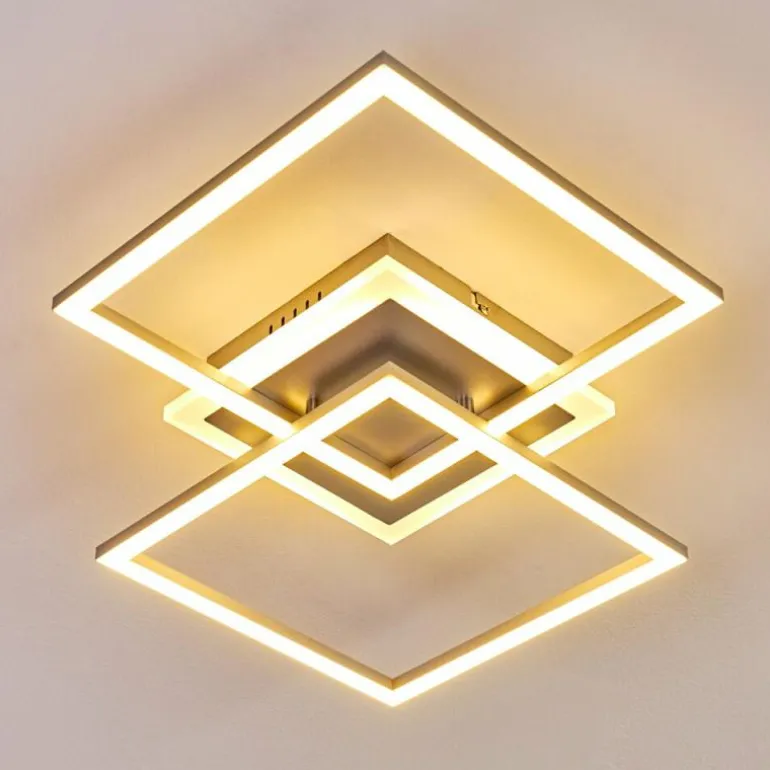 Plafonnier Lithgow LED Argenté, 1 lumière