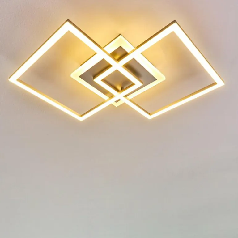 Plafonnier Lithgow LED Argenté, 1 lumière