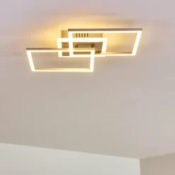 Plafonnier Lithgow LED Argenté, 1 lumière