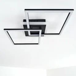 Plafonnier Lithgow LED Noir, 1 lumière