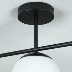 Plafonnier Litoral Noir, 3 lumières