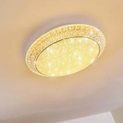 Plafonnier Litto LED Blanc, 1 lumière, Télécommandes