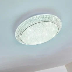 Plafonnier Litto LED Blanc, 1 lumière, Télécommandes