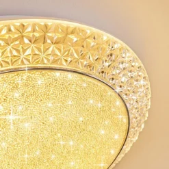 Plafonnier Litto LED Blanc, 1 lumière, Télécommandes