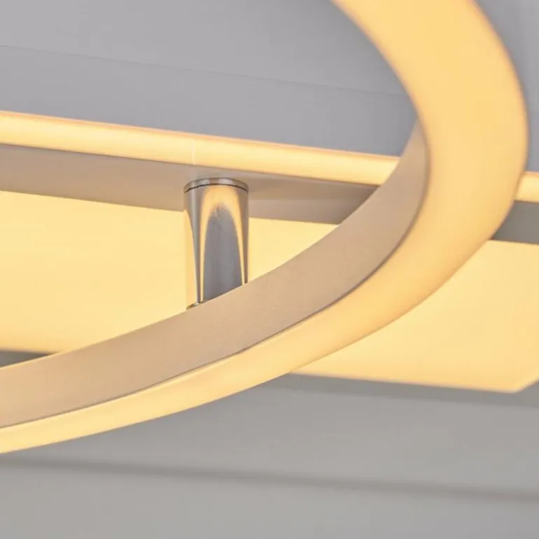 Plafonnier Loftheim LED Chrome, Blanc, 1 lumière