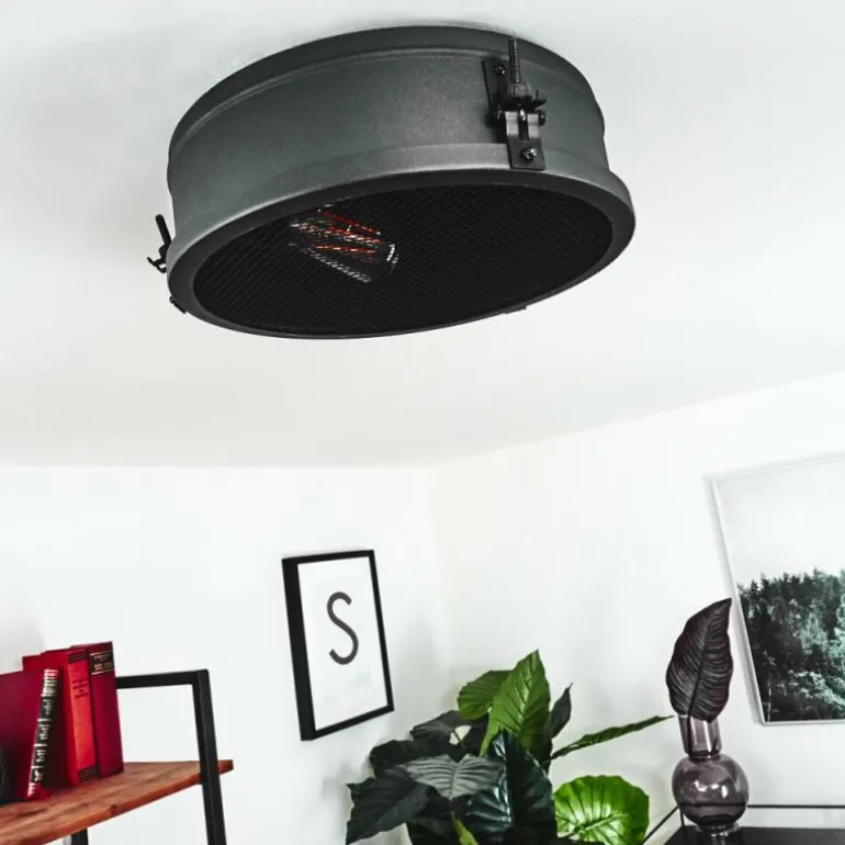 Plafonnier Lofthus Noir, 1 lumière