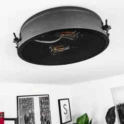 Plafonnier Lofthus Noir, 2 lumières