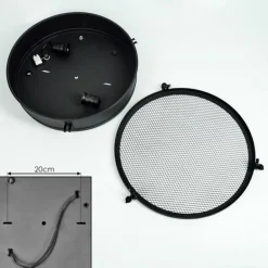 Plafonnier Lofthus Noir, 2 lumières
