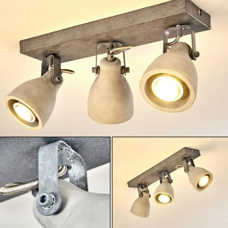 Plafonnier Lomma Gris, 3 lumières