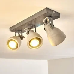 Plafonnier Lomma Gris, 3 lumières