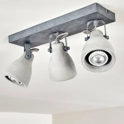Plafonnier Lomma Gris, 3 lumières