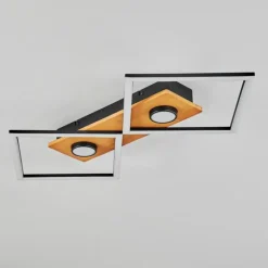 Plafonnier Lomnion LED Écru, Noir, 1 lumière