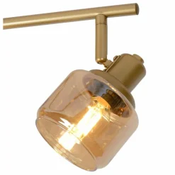 Plafonnier Lucide BJORN Or, Laiton, 4 lumières