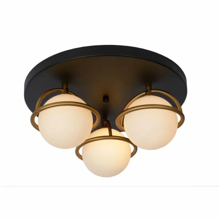 Plafonnier Lucide ISOBEL Noir, 3 lumières