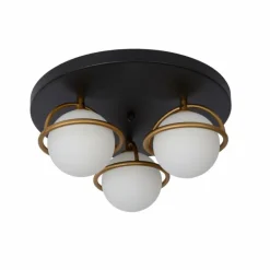 Plafonnier Lucide ISOBEL Noir, 3 lumières