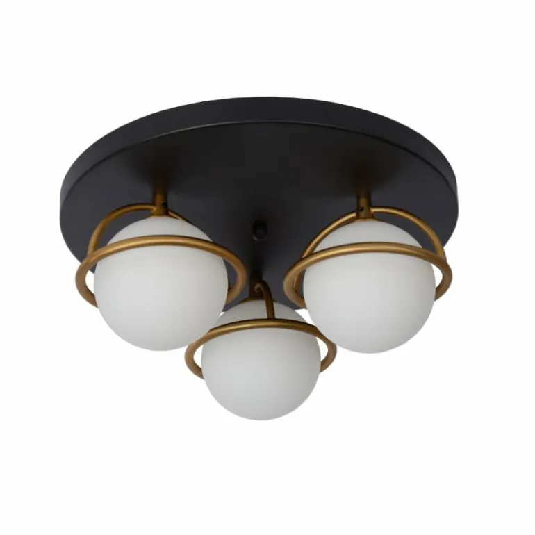 Plafonnier Lucide ISOBEL Noir, 3 lumières