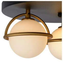 Plafonnier Lucide ISOBEL Noir, 3 lumières