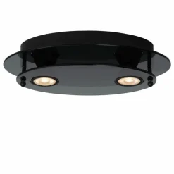 Plafonnier Lucide OKNO Noir, 2 lumières