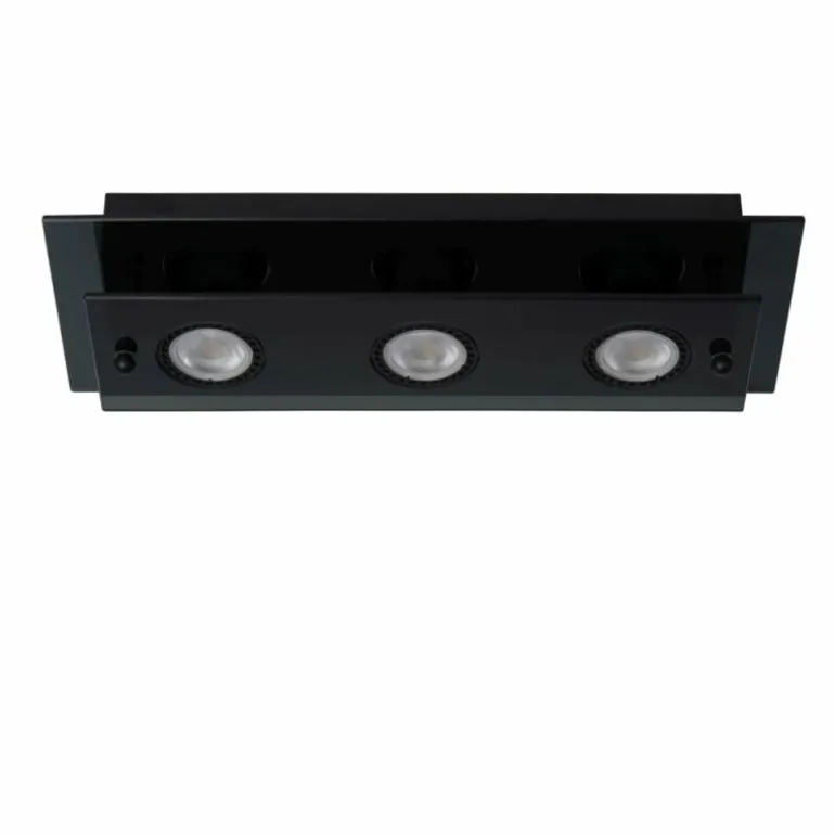 Plafonnier Lucide OKNO Noir, 3 lumières