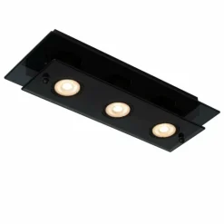 Plafonnier Lucide OKNO Noir, 3 lumières