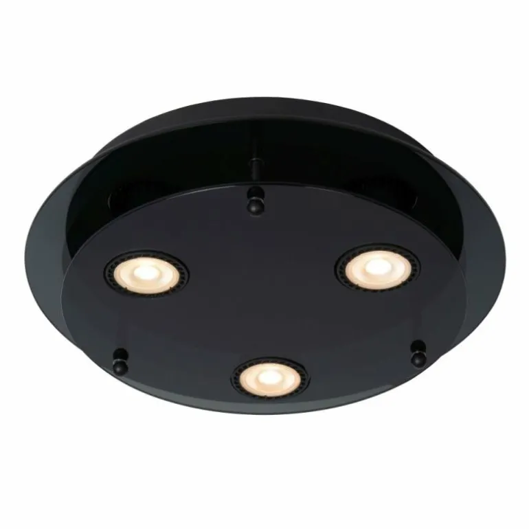Plafonnier Lucide OKNO Noir, 3 lumières