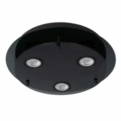 Plafonnier Lucide OKNO Noir, 3 lumières
