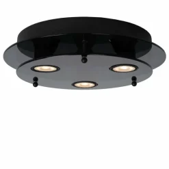 Plafonnier Lucide OKNO Noir, 3 lumières