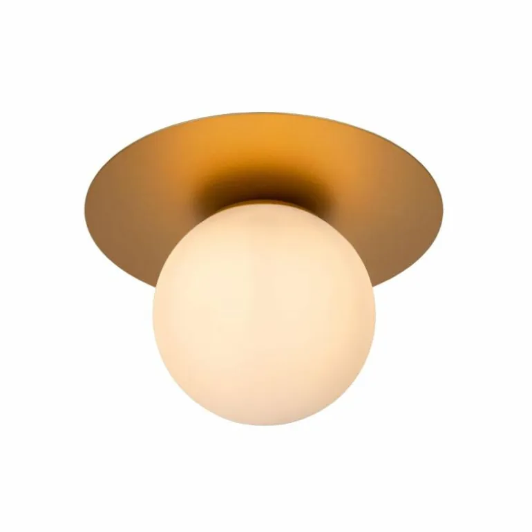 Plafonnier Lucide TRICIA Or, Laiton, 1 lumière