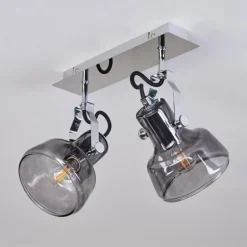 Plafonnier Lulea Chrome, 2 lumières