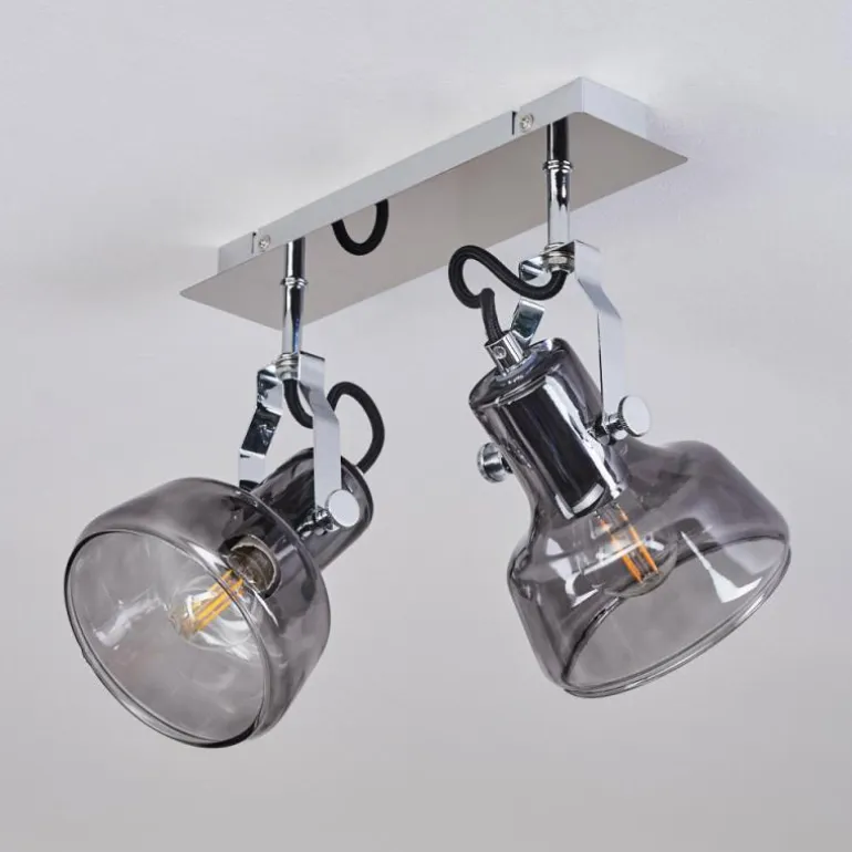 Plafonnier Lulea Chrome, 2 lumières