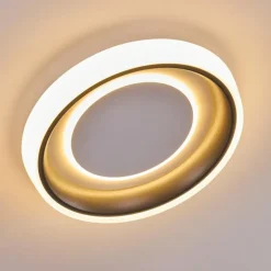 Plafonnier Mackay LED Anthracite, Blanc, 1 lumière