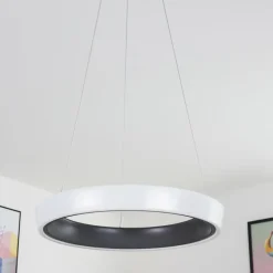 Plafonnier Mackay LED Anthracite, Blanc, 1 lumière, Télécommandes
