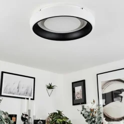 Plafonnier Mackay LED Blanc, 1 lumière, Télécommandes