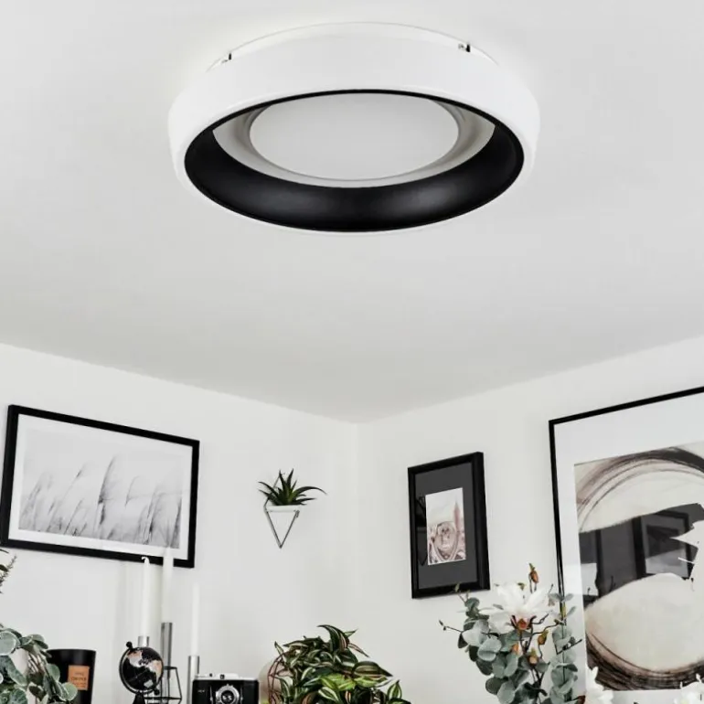 Plafonnier Mackay LED Blanc, 1 lumière, Télécommandes