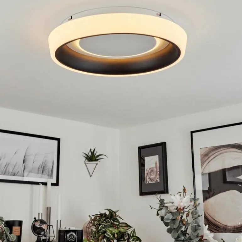 Plafonnier Mackay LED Blanc, 1 lumière, Télécommandes