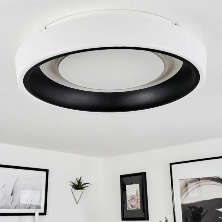 Plafonnier Mackay LED Blanc, 1 lumière, Télécommandes