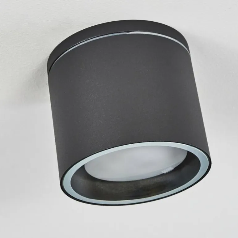 Plafonnier Macoupin Noir, 1 lumière
