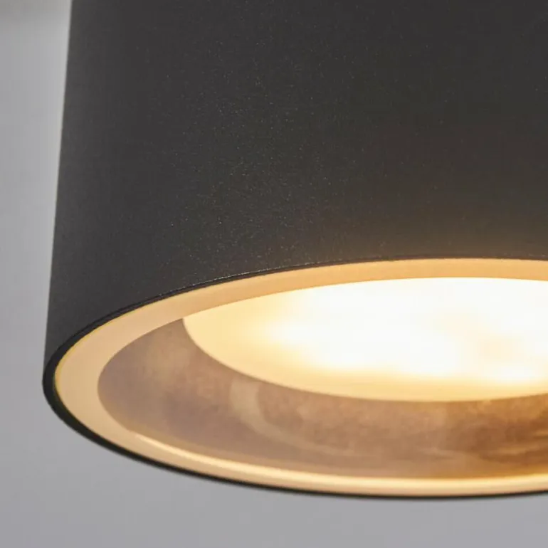Plafonnier Macoupin Noir, 1 lumière