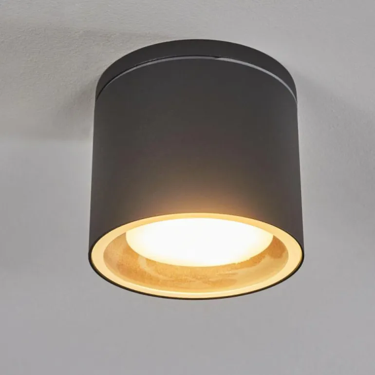 Plafonnier Macoupin Noir, 1 lumière